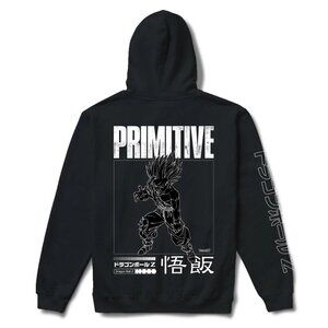 Primitive x Dragon Ball Z Vegeance Hoodie Black Size Medium Anime Merch